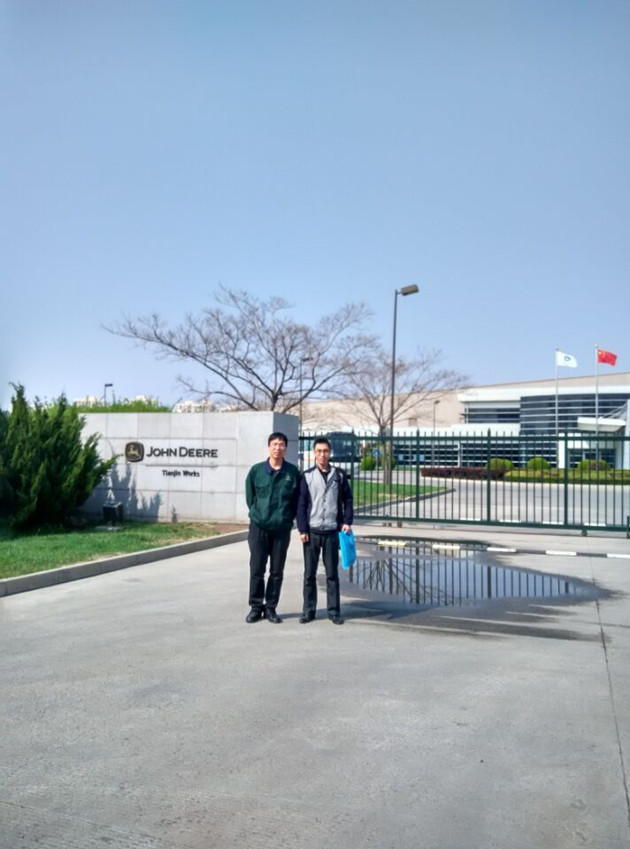 黑煙脫硝兩手抓，雙管齊下促環(huán)保 ——記我司領導和技術人員訪約翰迪爾（天津）公司